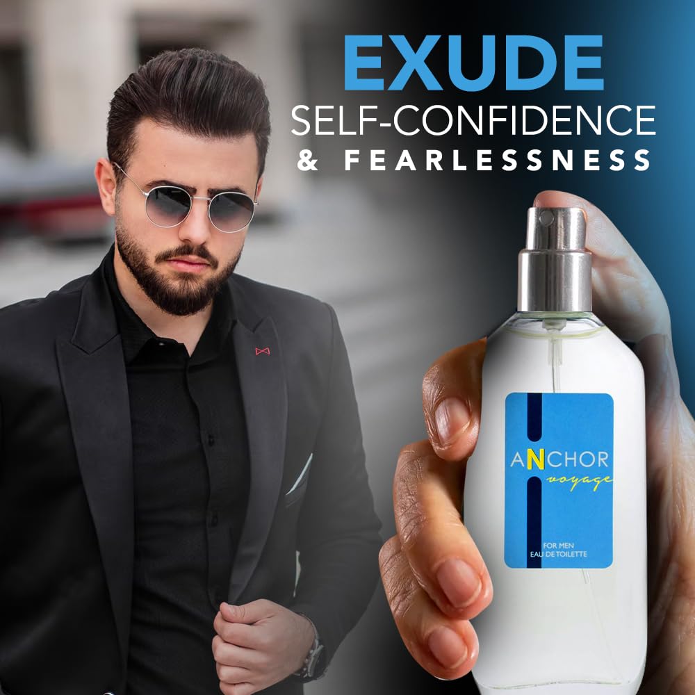 American Collection Cologne for Men – INSPIRED by A WORLD RENOWNED MEN’S PERFUME – Juniper, Pine, Tobacco, Oakmoss – Bold, Masculine, Earthy, Long-Lasting Eau De Toilette 80 ml (Anchor Voyage 80 ml)