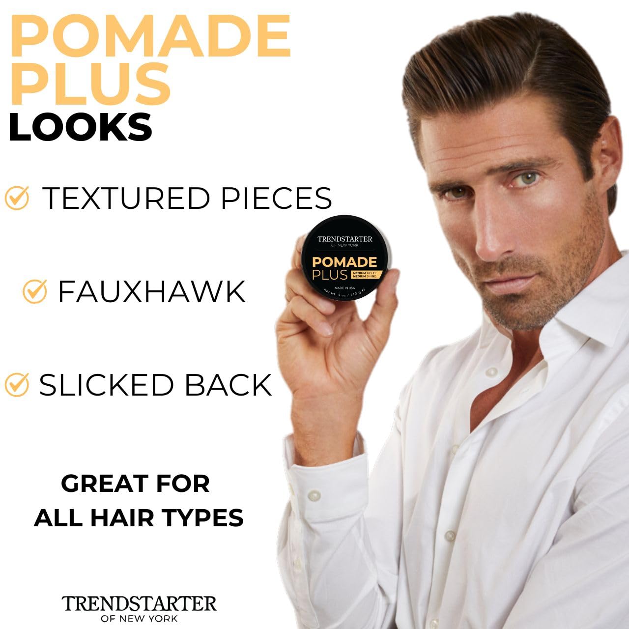 TRENDSTARTER - FORMING PASTE 2oz Travel Size with Free Matte Wax (0.25oz) & Forming Paste (0.25oz) Samples - Gift Box Included - Pomade Gift Set