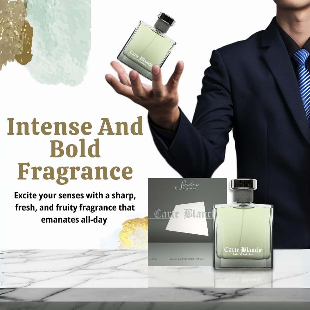 Perfume for Men – INSPIRED by A WORLD RENOWNED MEN’S PERFUME – Tangerine, Orange, Cassia, Sandalwood – Fresh, Aquatic, Confident, Long-Lasting Eau De Parfum 100ml (Sandalwood)