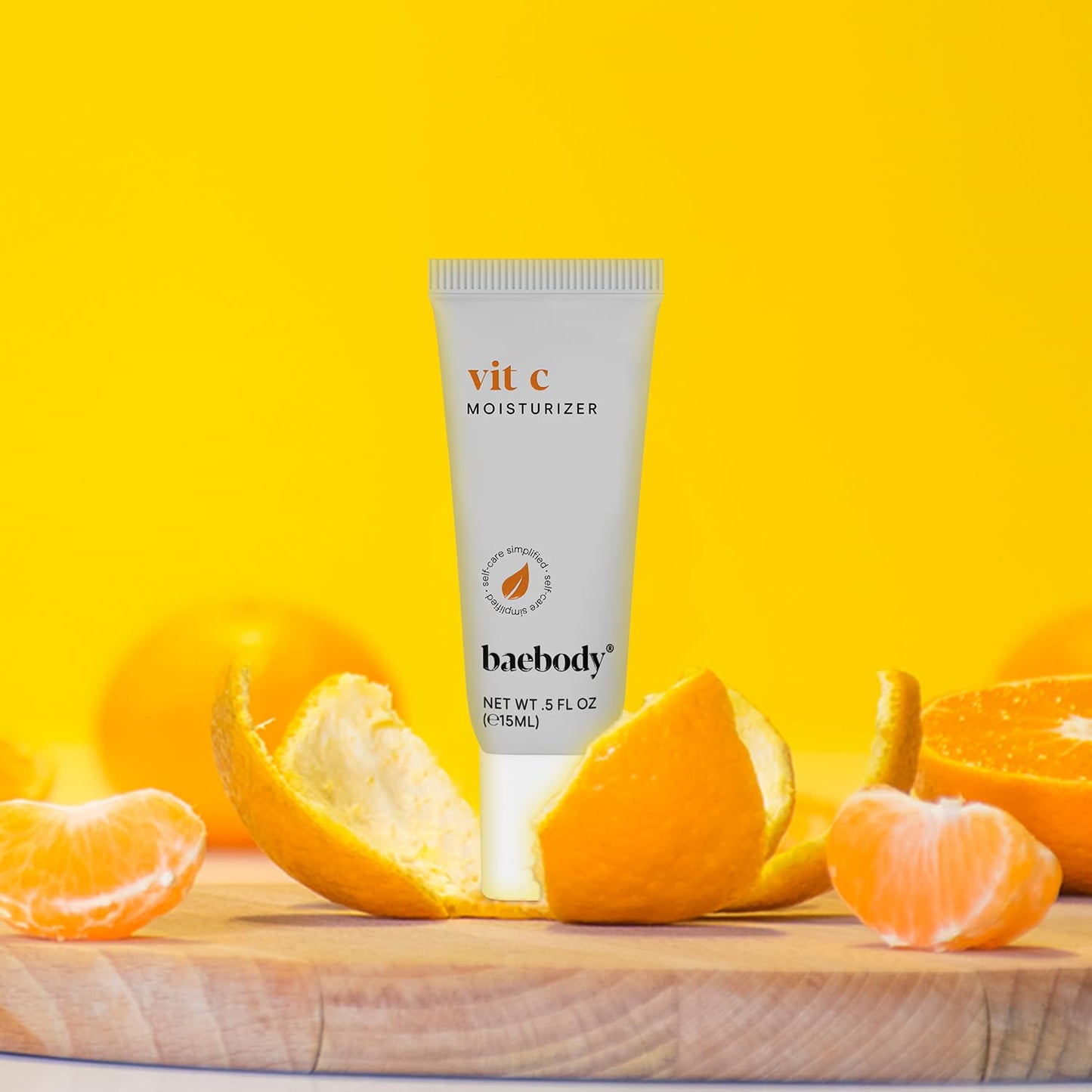 Baebody Made in USA Vitamin C Face Moisturizer - Travel Size Brightening Vitamin C Cream Moisturizer with Jojoba Oil - Anti Aging and Hydrating (0.5 fl oz/15 ml)