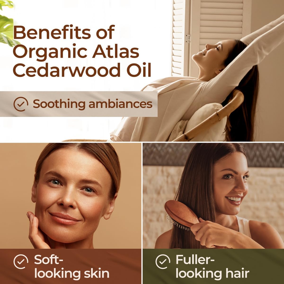 Gya Labs Organic Cedarwood Essential Oil - 0.34 Fl Oz - for Skin, Hair, Diffuser, Aromatherapy, DIY Candle Making Scents