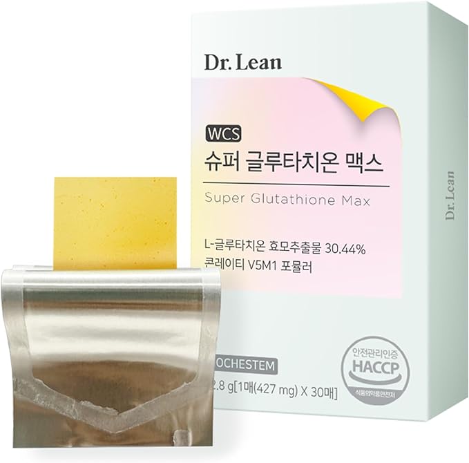 Dr Lean Super Glutathione Max Orally Disintegranting, Edible Film Type for Skin - Fast Absorption, Vitamin, Naiacin, Hyaluronic Acid High Content, High Purity (1 Box x 30 Sheets)