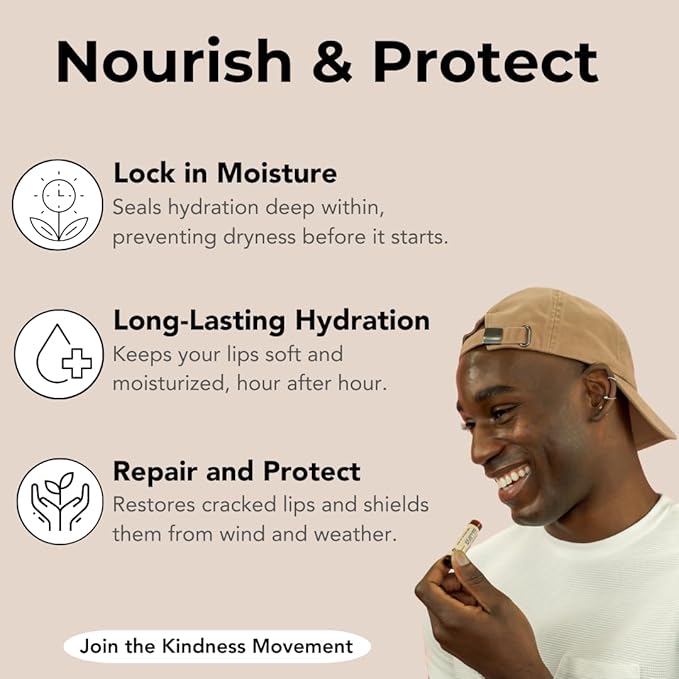 Watermelon Lip Balm – Natural & Organic Chapstick for Dry Lips | Gluten-Free Lip Care by Kind Lips | Fruity Lip Balm for Kids & Adults | 5-Pack Moisturizing Lip Salve