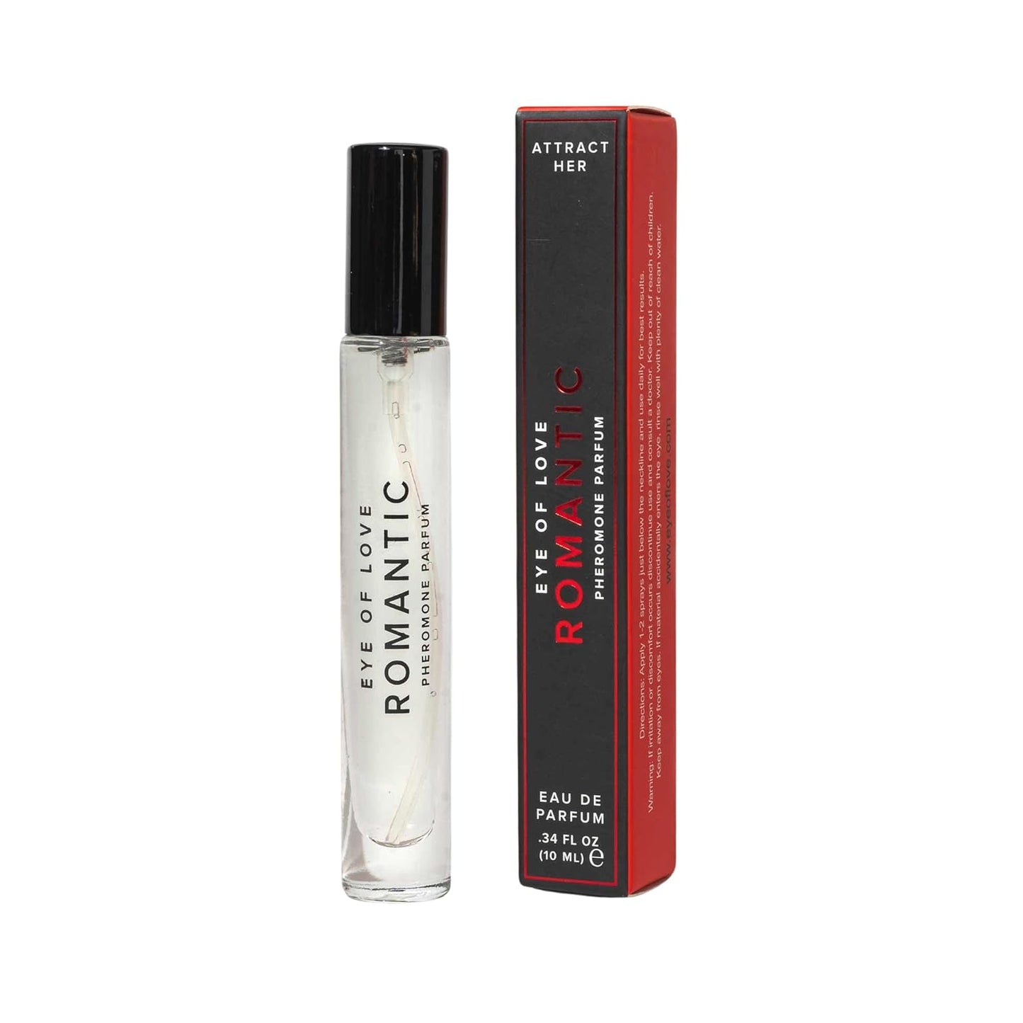 Eye of Love Romantic Pheromone Cologne for Men - Sandalwood Mint Perfume with Lemongrass & Vanilla - Long Lasting Plant-Based Fragrances for Date Nights - 10ml/0.34fl oz Men's Parfum