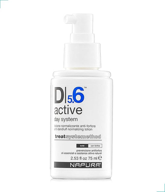 NAPURA D5.6 Anti Dandruff Treatment with Tea Tree Oil, Salicylic Acid and Zinc (2.53 fl oz) - Natural Dry Itchy Scalp Leave In Conditioner Spray for Women and Men