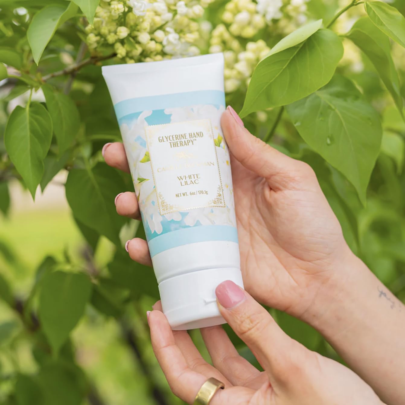 Camille Beckman Glycerine Hand Therapy Cream, White Lilac, 6 Ounce