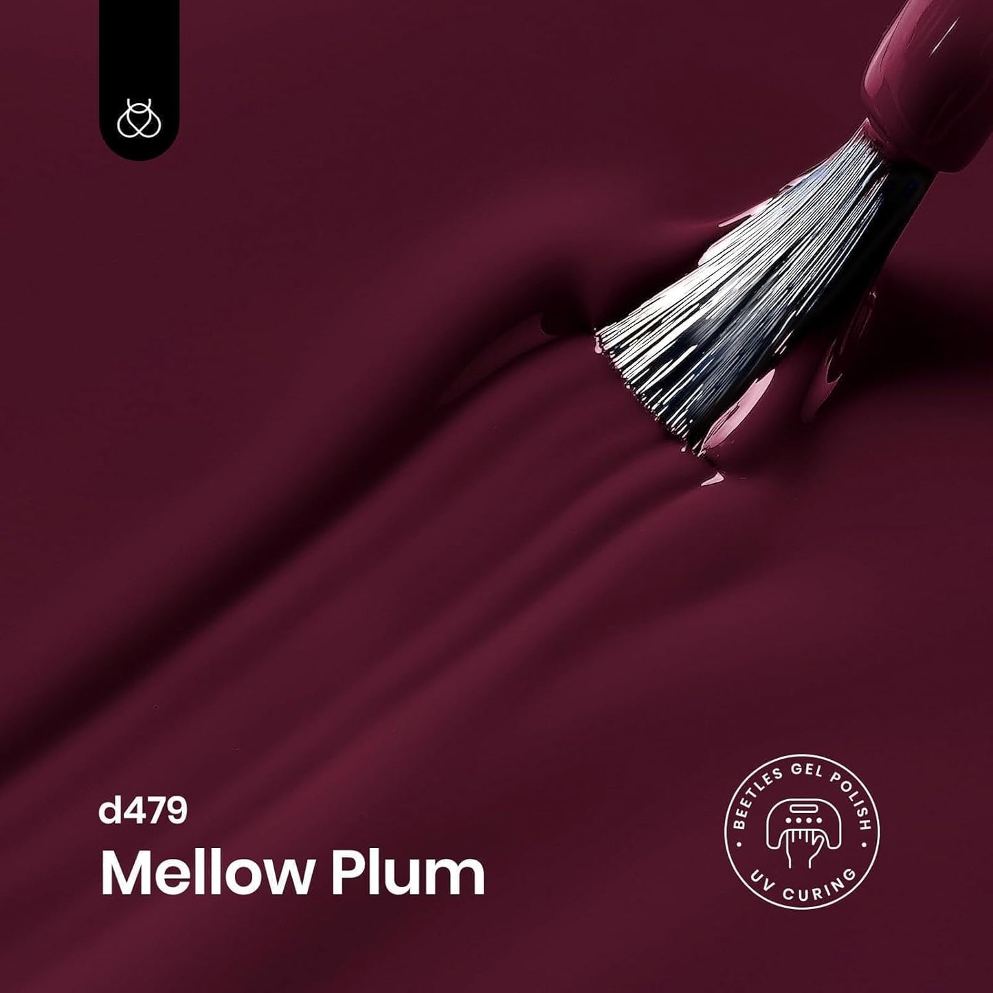 Beetles Dark Red Gel Nail Polish 15 ml Burgundy Red Gel Polish Cherry Wine Purple Color Soak Off LED UV Lamp DIY Art Design Salon Mellow Plum Fall Nail Polish for Women