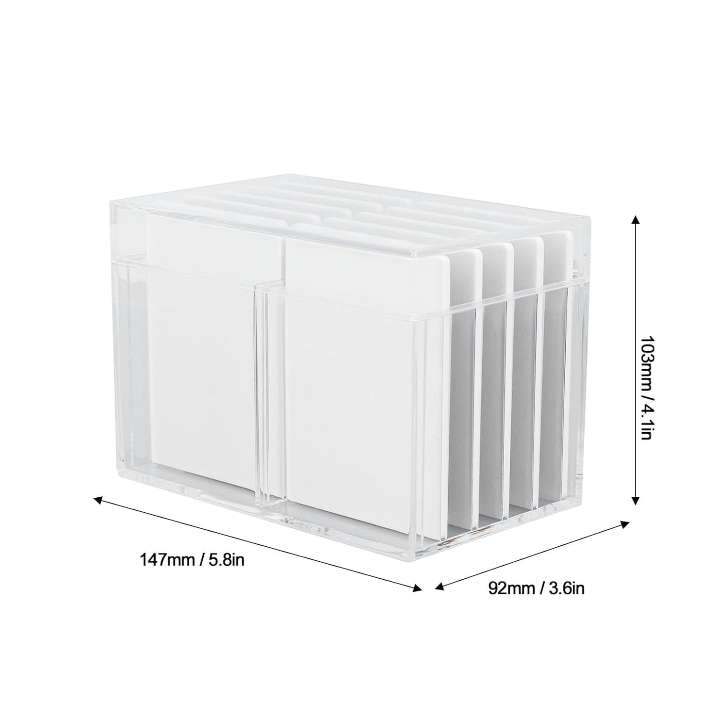 10 Layers Acrylic Eyelash Storage Box, Eyelash Holder Extension Tool with Magnetic Bottom, Makeup Organizer False Eyelashes Glue Pallet Holder, Grafting Eyelash Extension