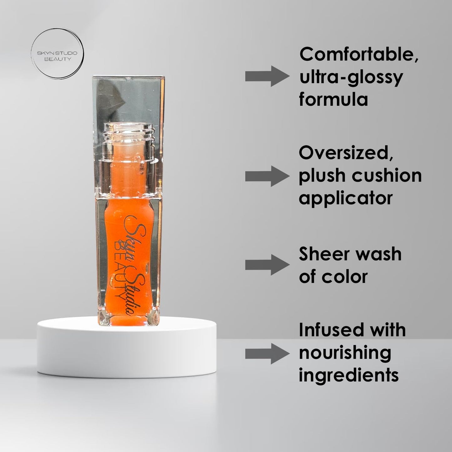 BEAUTY SPF 30 Juicy Lux Hydrating Lip Oil, Deeply Nourishing with Hyaluronic Acid, Coconut Oil, Argan Oil, Shea Butter and Vitamin E, Non-Sticky, SPF Protection Lip Care (Fruity Bliss)