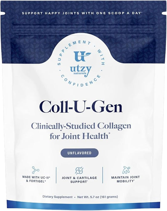 Coll-U-Gen | Joint Support Supplement | with Type II Undenatured Collagen (UC-II®) & Fortigel® | Unflavored Powder | 30 Servings