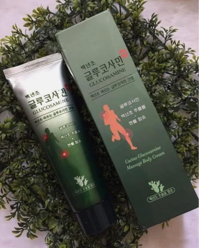 Cactus Glucosamine Massage Body Cream Muscle Relief, 150ml, Pack of 3