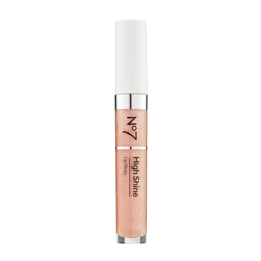 No7 High Shine Lip Gloss - Sparkling Rose - Moisturizing, High-Shine Lip Gloss with Jojoba Oil for Lips - Hydrating, Longwear Lip Makeup - Non-Sticky Formula (8ml)