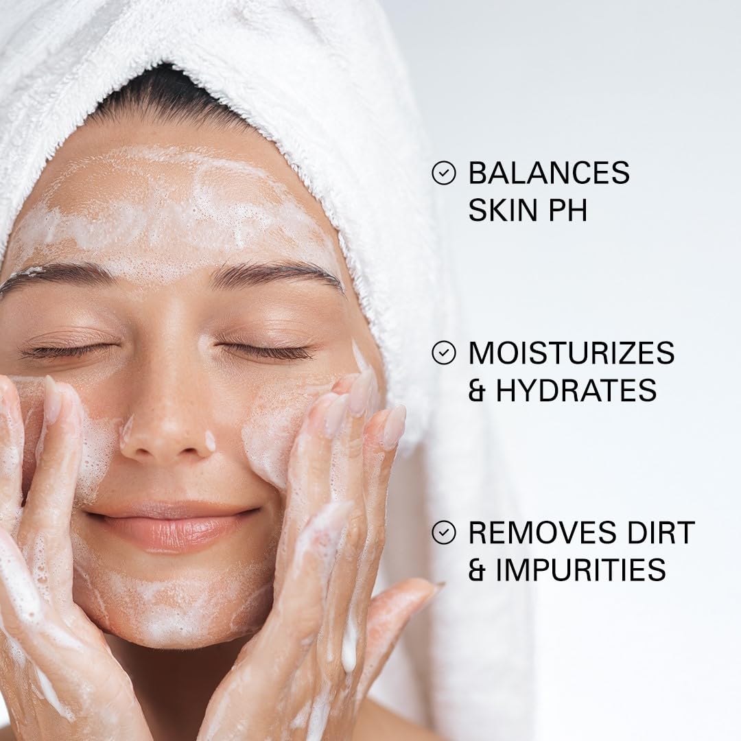 Korean Face Wash [10.14oz] - Ampoule Cleanser - NR Balancing Gentle Face Cleanser - Korean Glass Skin - Balances pH - Moisturizes & Hydrates - Anti-Aging - For All Skin Types - 6 Month Supply