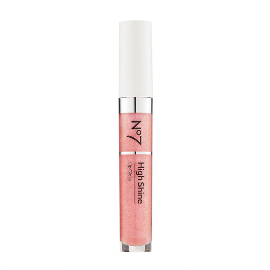 No7 High Shine Lip Gloss - Pink Slip - Moisturizing, High-Shine Lip Gloss with Jojoba Oil for Lips - Hydrating, Longwear Lip Makeup - Non-Sticky Formula (8ml)