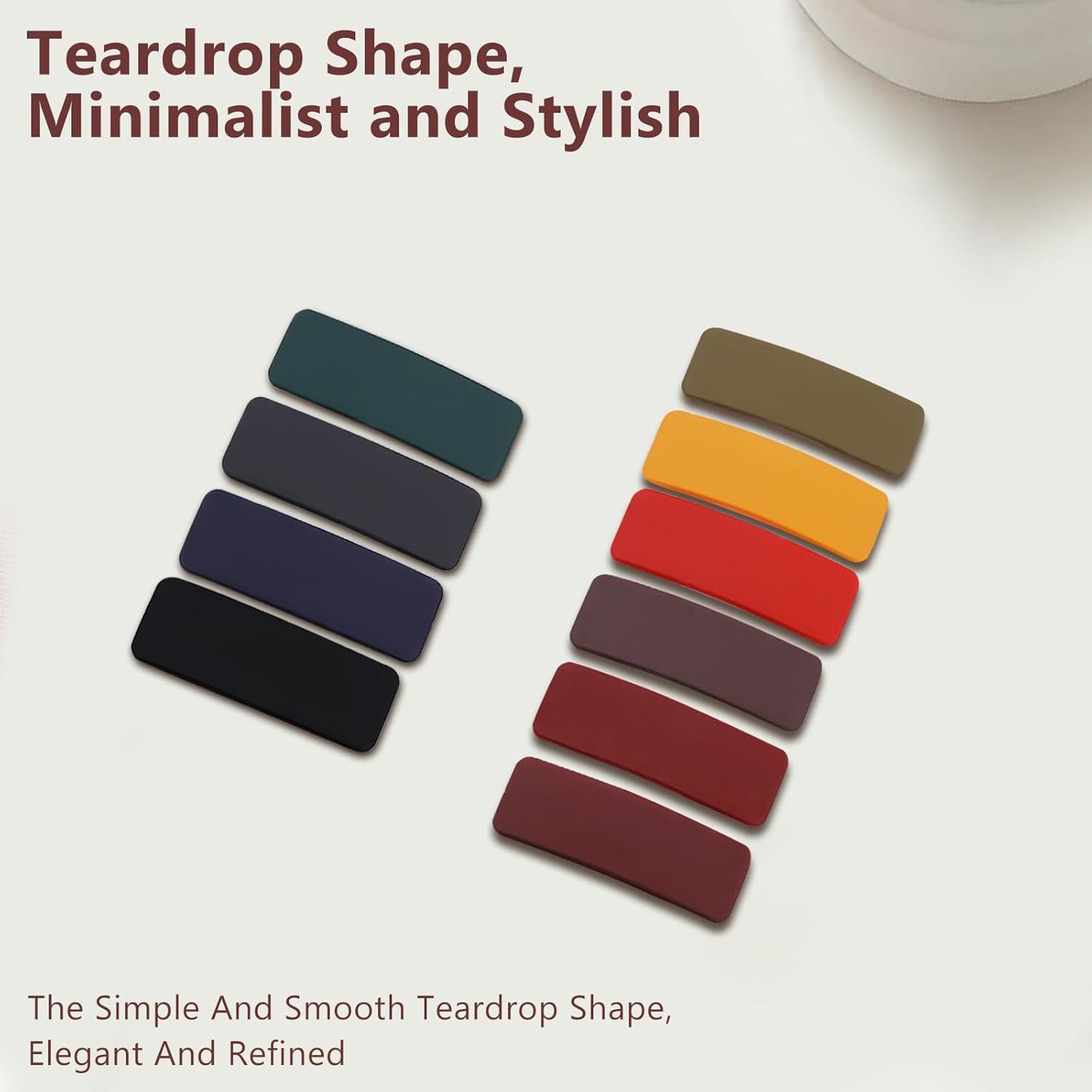 Matte Snap Hair Clips for Girls and Women, 20 Pcs Cute Solid Candy Color Hair Barrettes, Lightweight and Durable Hair Accessories