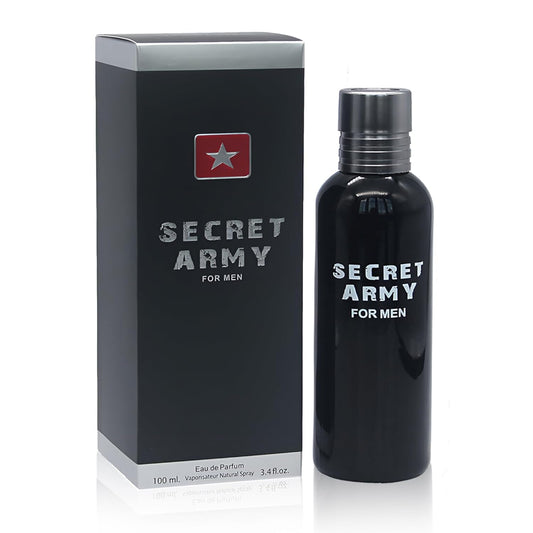 Secret Army Men's Cologne–Eau De Toilette NaturalSpray Perfume for Men Long Lasting Fragrance 3.4Fl Oz For All Occasions