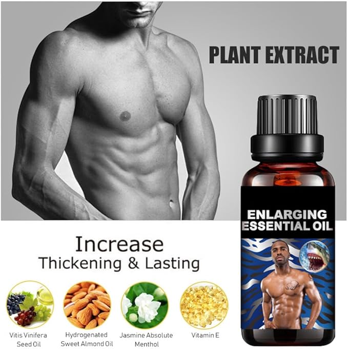 Men Massage Oil for Sex -Sexual Enhancement Erection Cream Penisgrowth Oil Longer Thicker Penis Energy Massage Essential Oil Men Energy for Care Delay Performance Boost Strength (Chamomile)