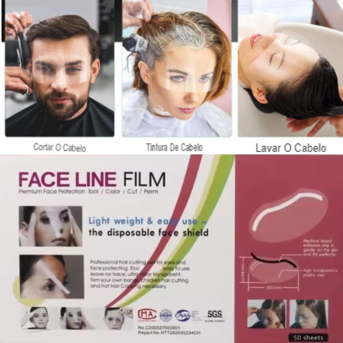 EBANKU 100 PCS Microblading Shower Visor, Upgrade Eyebrow Shower Shields Protector, Shower Goggles Face Cover Bath Visor for Adults Hair Salon Supplies and Eyes Surgery Aftercare