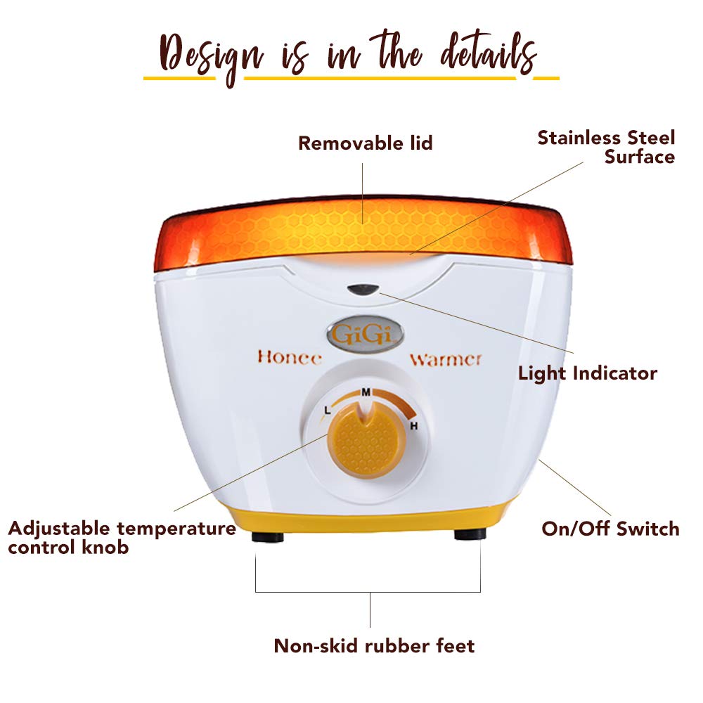 GiGi Hair Removal Wax Warmer, with All Purpose Honee, for 14 oz Wax Cans