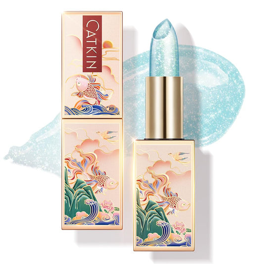 CATKIN Lip Balm Tinted Color Changing Lipstick Ultra Hydrating Lip Moistrurizer Lip Care with Vitamin E Nourishing For Cracked & Dry Lips 0.12 oz C08 Mermaid