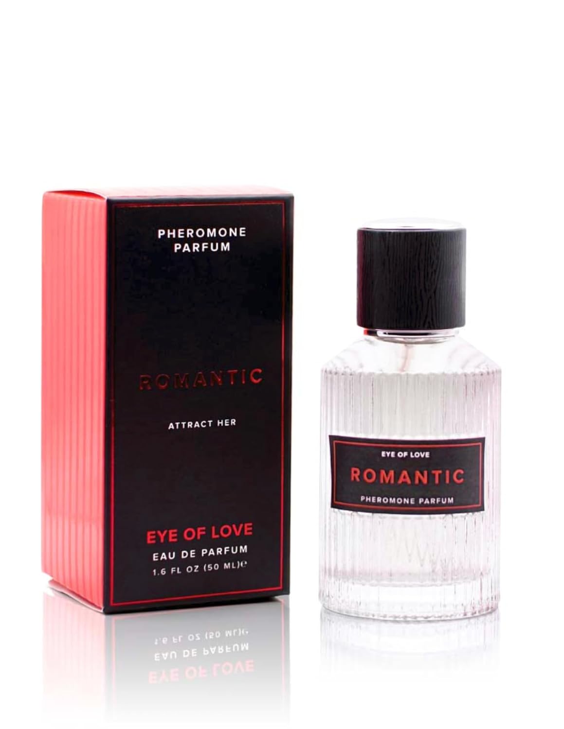 Eye of Love Romantic Pheromone Cologne for Men - Sandalwood Mint Perfume with Lemongrass & Vanilla - Long Lasting Plant-Based Fragrances for Date Nights - 50ml/1.6fl oz Men's Parfum