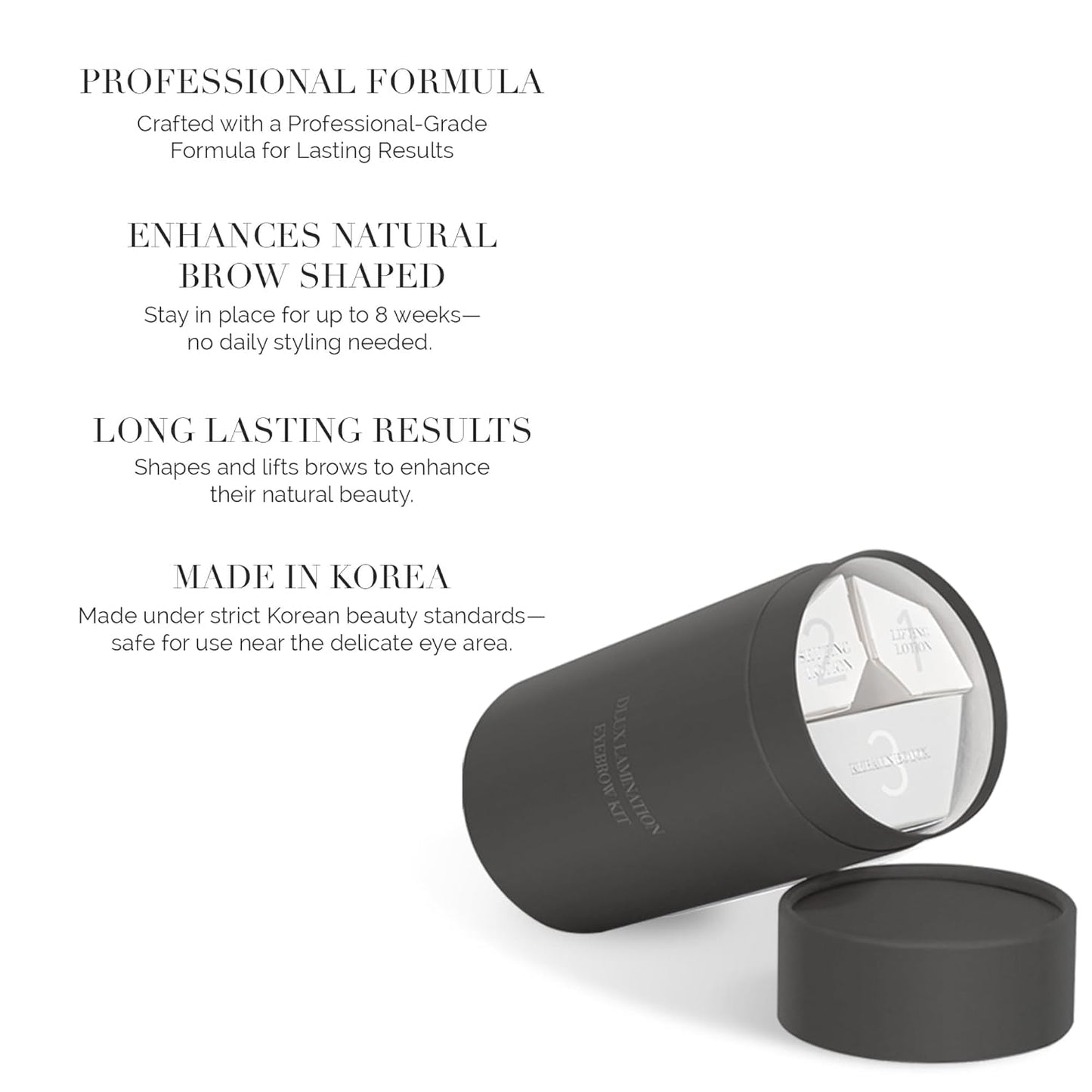 DLUX PROFESSIONAL Eyebrow Lamination Kit for Eyebrow Lift, Curling, Perm, Safe, Sensitive Skin Users