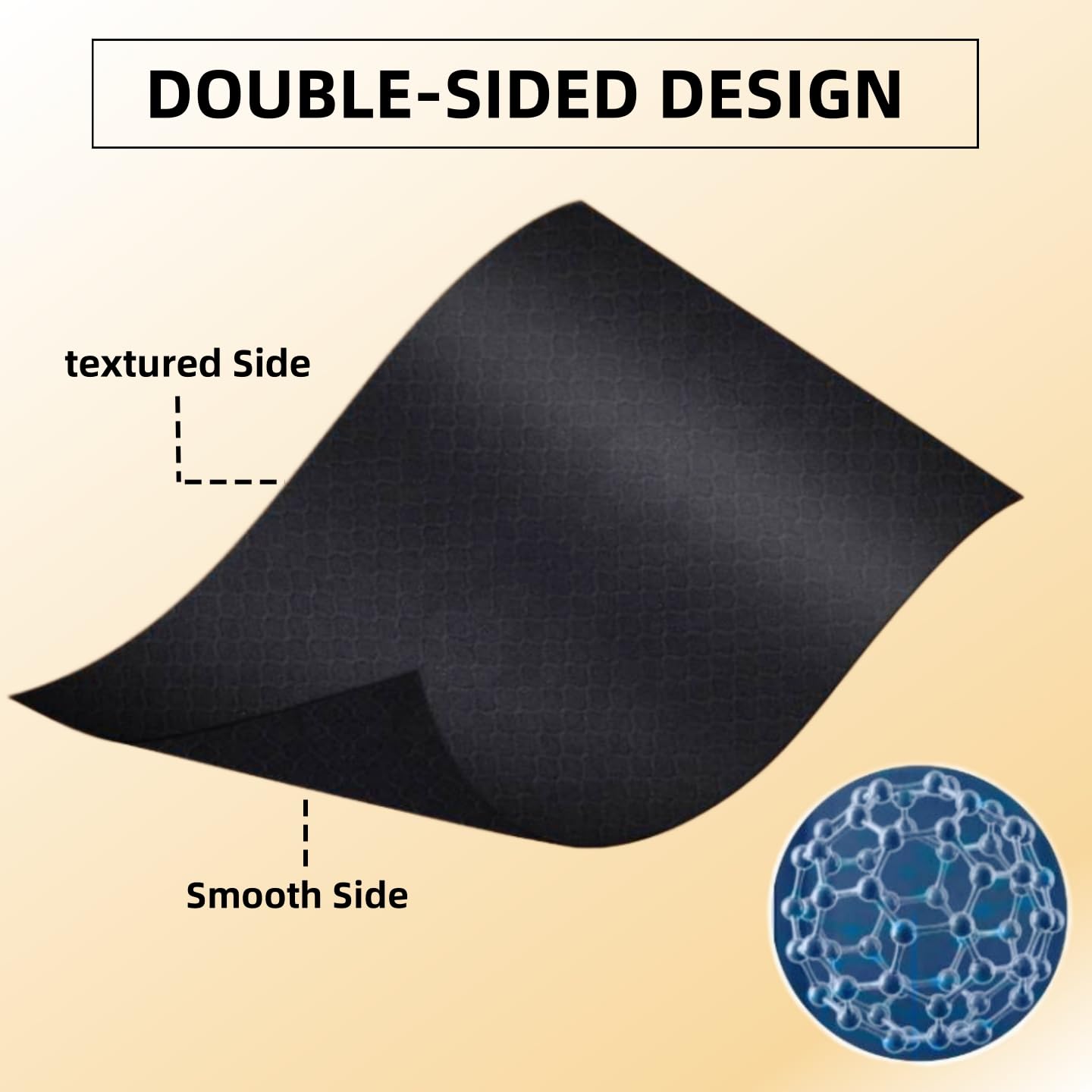 Ditoi Face Towels, Disposable Black Paper Towels, Light Exfoliation for Oily Skin,Facial Towels XL for Makeup Remover & Skincare,10"×12", 50 Count