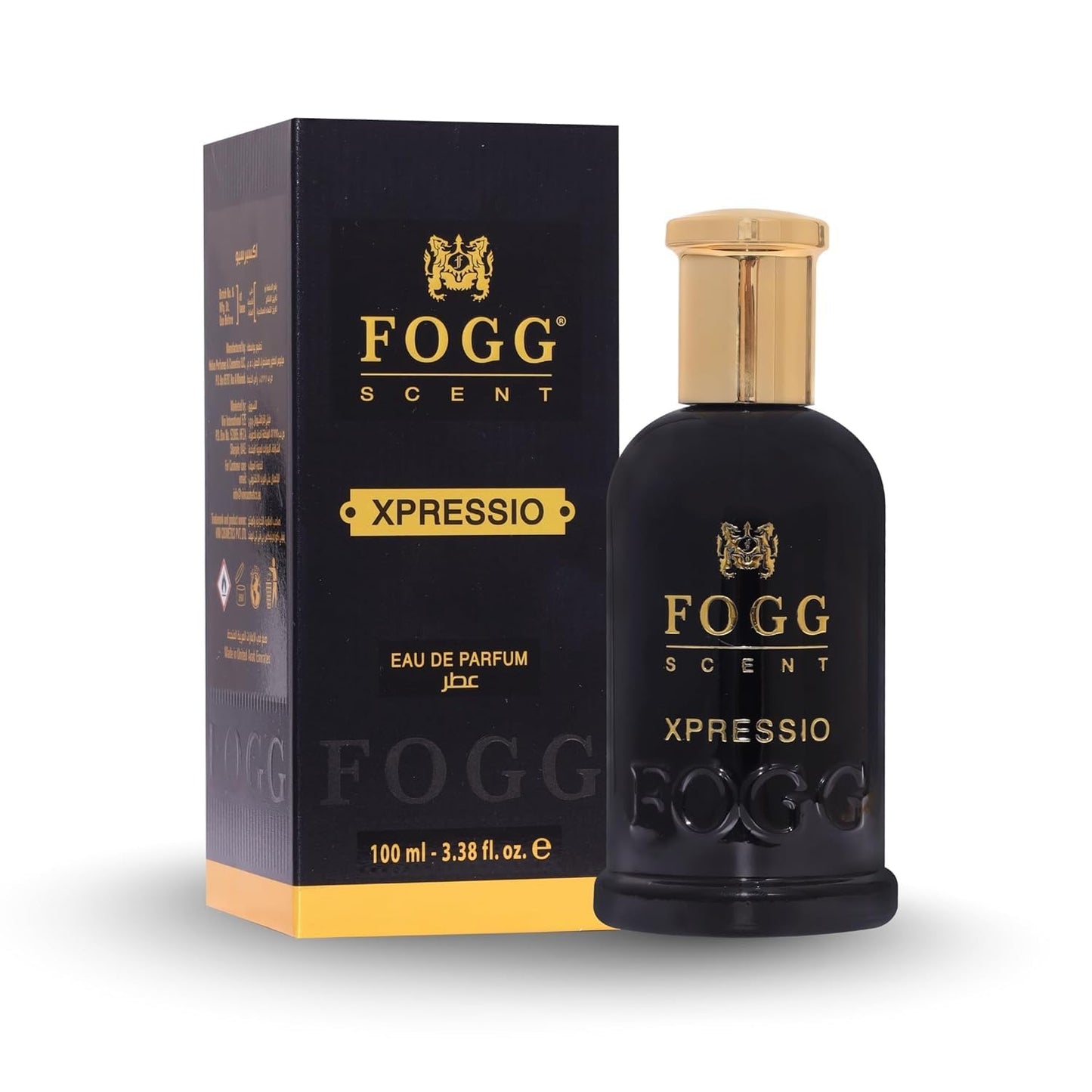FOGG Xpressio Eau de Parfum for Men – 100ml | Long-Lasting Woody Fragrance | Premium Scent for Daily Wear| Bold Masculine Scent | Ideal for Office, Party & Daily Wear | Vegan | Clean Ingredients