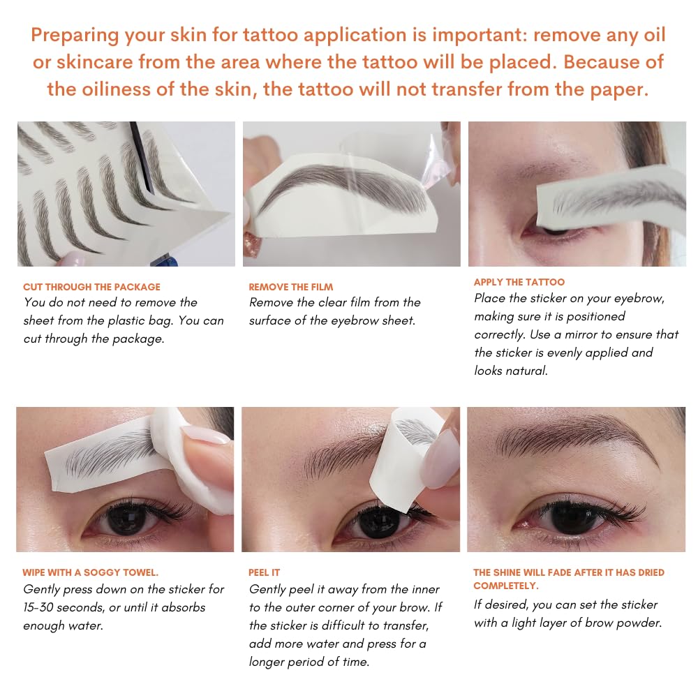 Bliss and Beyond USA | Microblading & Shading Tattoo | A combination of hair stoke and powdered brows | Non-toxic | Vegan friendly (Dramatic Los Angele, Light Brown)