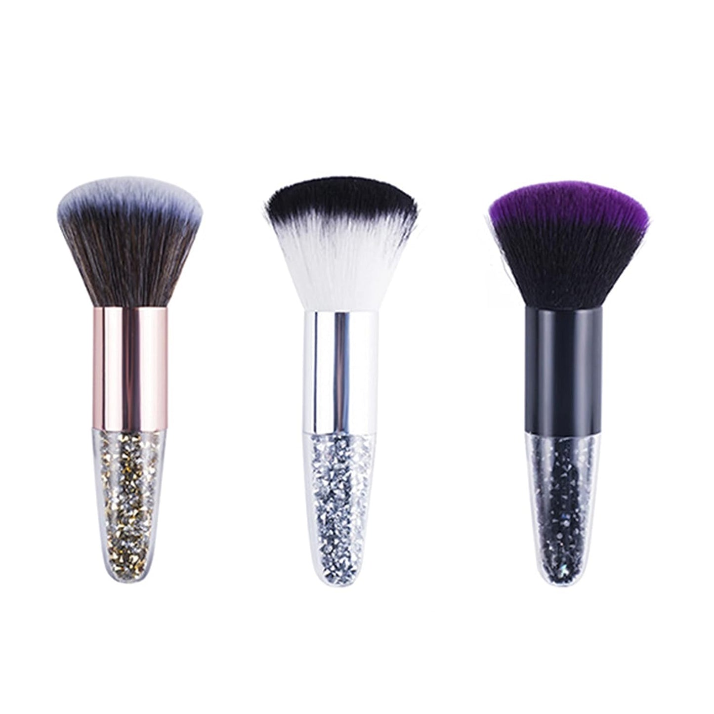 3 Pieces Nail Brushes Remove Dust Powder for Acrylic Nails Makeup Brushes Manicure Brush Clean Up Tools Nail Art Brush Set