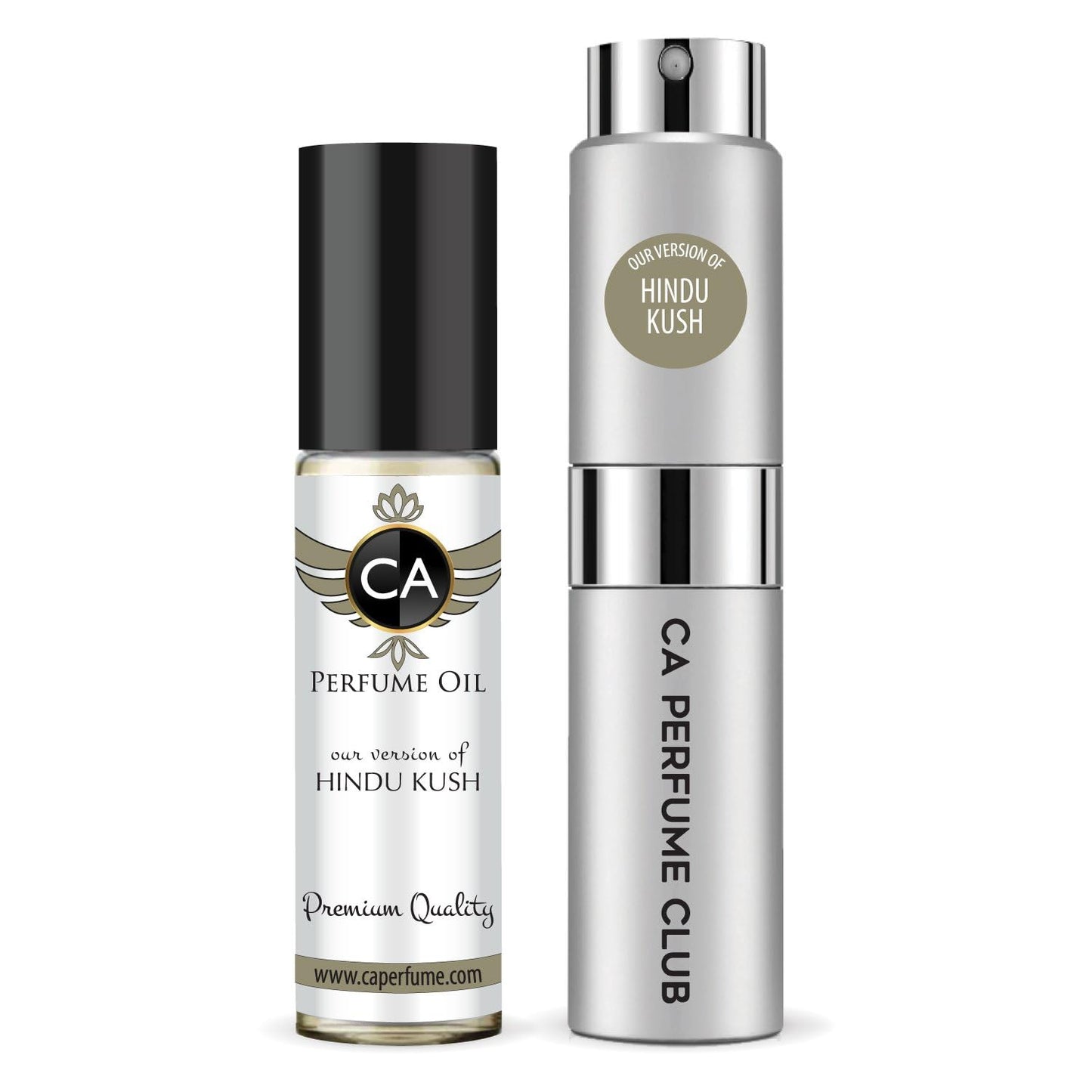 CA Perfume Duo Impression of Hindu Kush For Women And Men Perfume Layering Set Long Lasting Travel Size EDP + Body Oil Roll-On Bottle 0.27 Fl Oz+0.33 Fl Oz