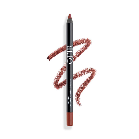OFIR Longwear Demi-Matte Lip Pencil | Smudge-Proof, Easy Glide, Hydrating, Long-Lasting Color | All That - Deep Brown Lip Liner Pencil | 0.042 OZ