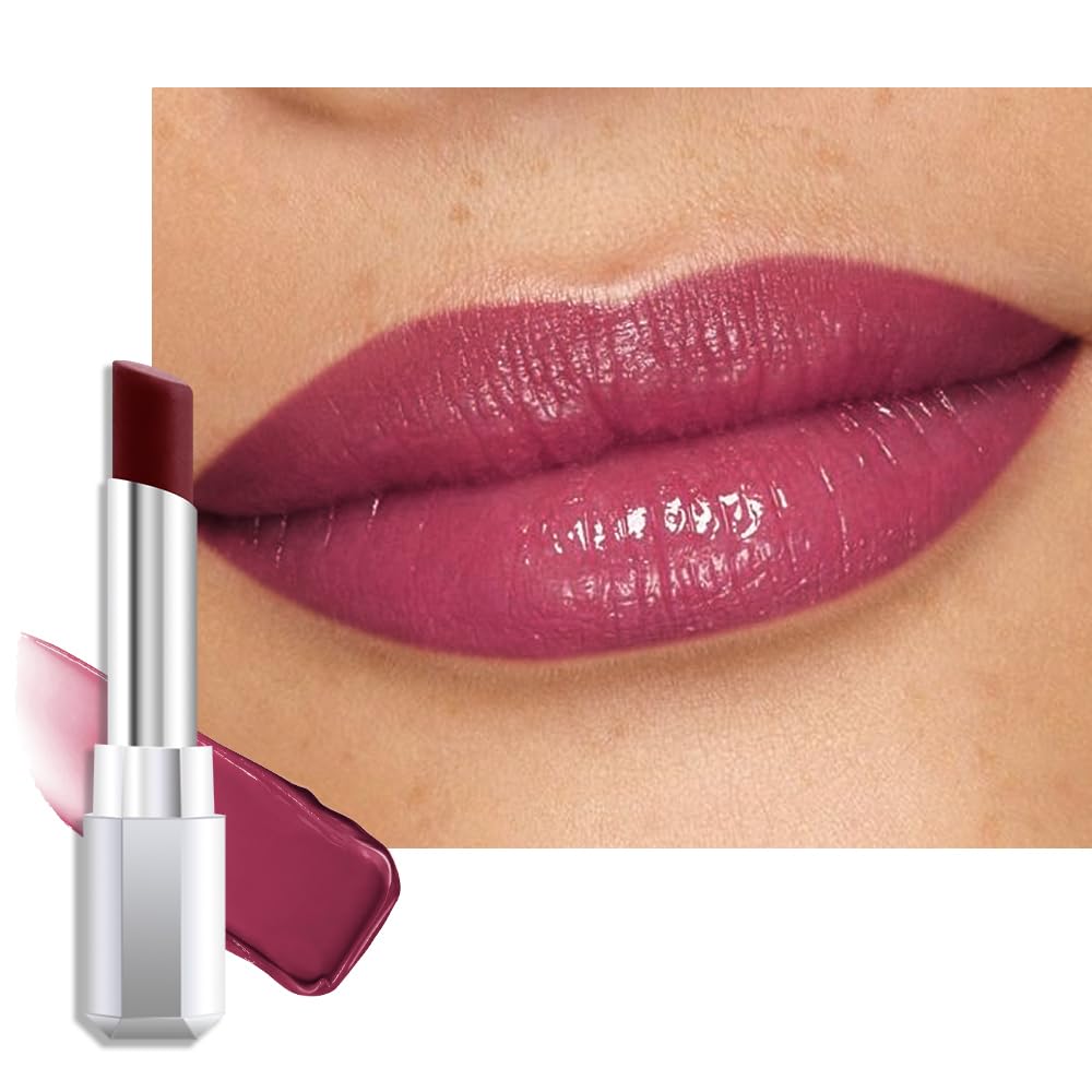 evpct Plum Cherry Honey Lipstick Tinted Lip Balm, Sheer Hydrating Shine Tinted Lipstick for Women, Moisturizing Lip Color, Nourishing Tinted Lip Balm Plumper Gloss Stain, Glossy Shiny Finish, 09Cherry