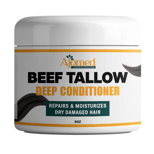 Tallow Deep Conditioner | Hair Treatment for Dry & Damaged Hair | Handmade hair mask - Detangler- Anti-Frizz dreadlock hair moisturizer-Split Ends Hair Care for Dry, Thin Fine Hair