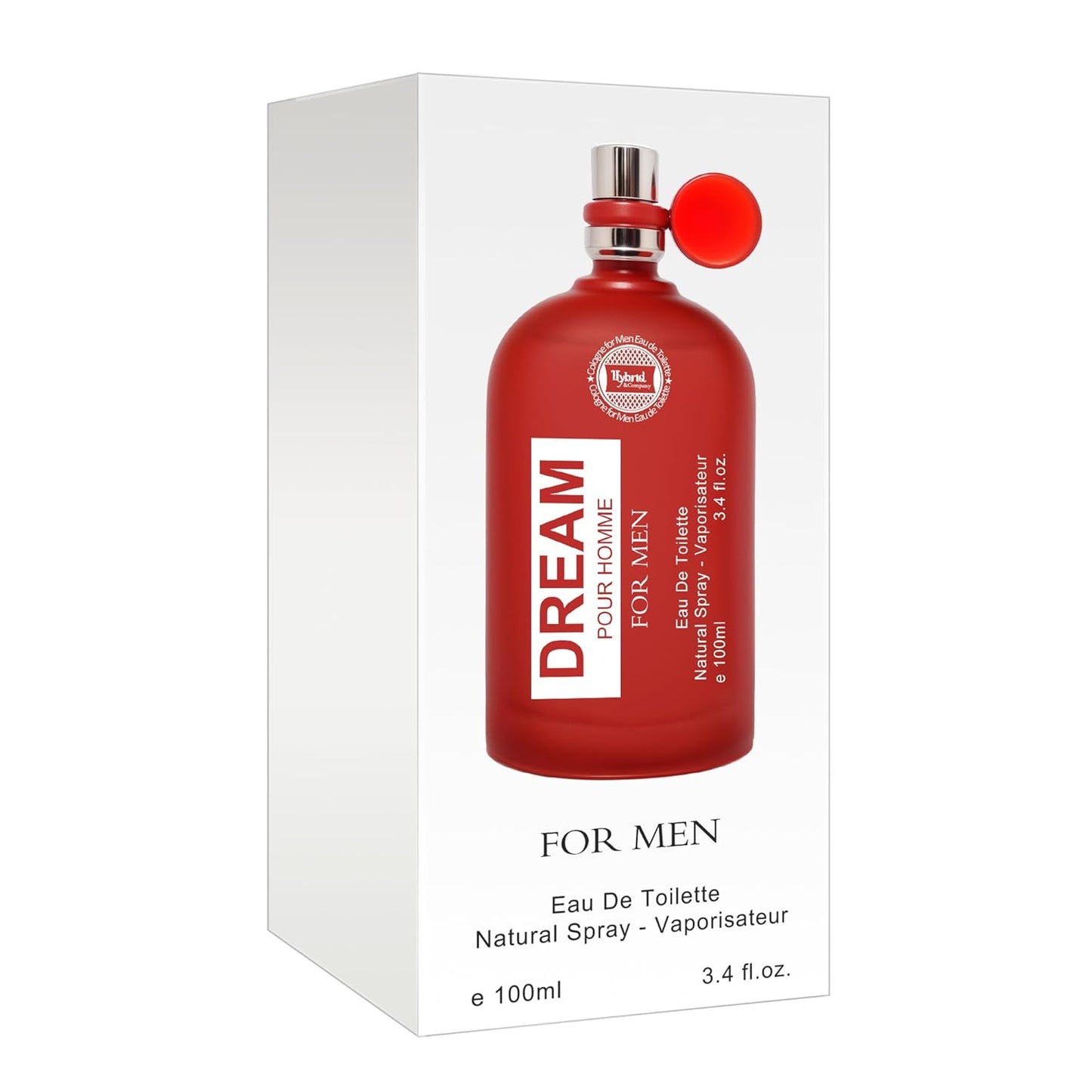 Hybrid & Company Dream Pour Homme For Men Eau De Toilette Vaporisateur Natural Spray 3.4 Fl Oz