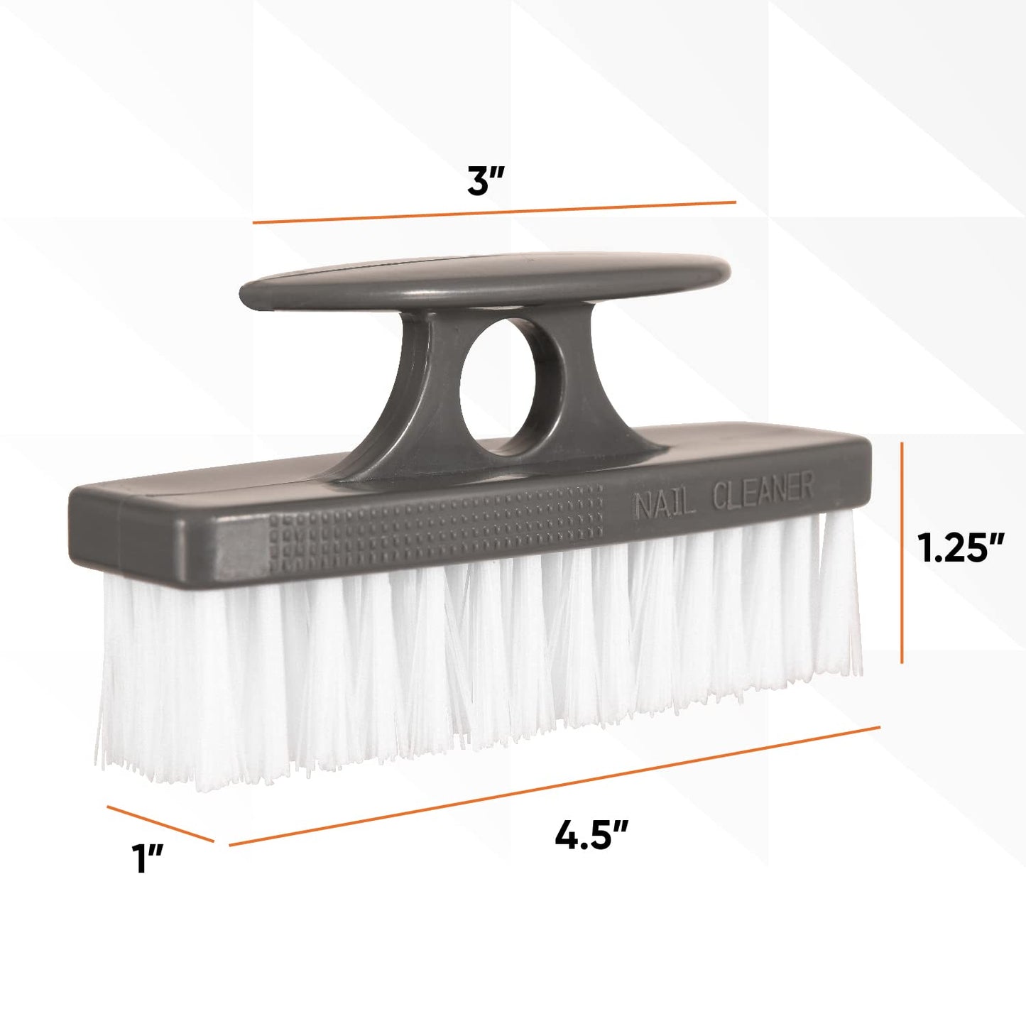 Superio Nail Brush for Cleaning Fingernails, Nail Scrubber Brush, Toe Foot Hands Fingernail Brush Cleaner- Small Scrub Brush- All-Purpose Stiff Cleaning Brush for Home, Kitchen, Work, (2, Blue/Black)