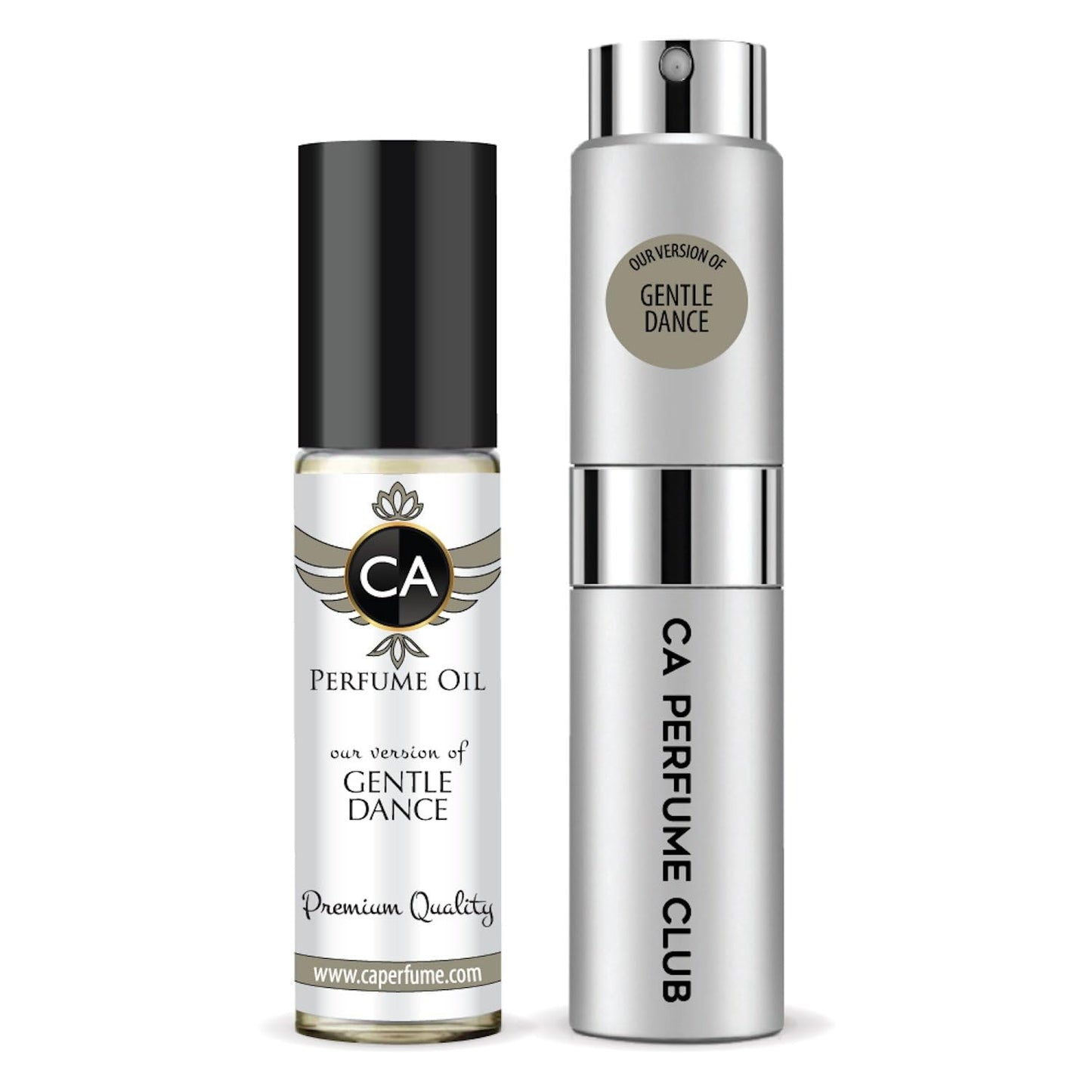 CA Perfume Duo Impression of Gentle Dance For Women And Men Perfume Layering Set Long Lasting Travel Size EDP + Body Oil Roll-On Bottle 0.27 Fl Oz+0.33 Fl Oz