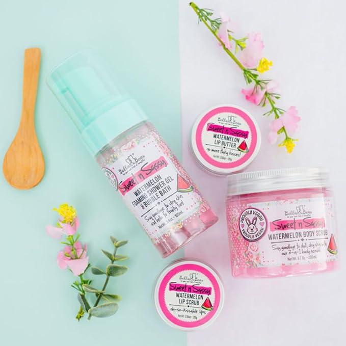 Bella & Bear Sweet 'n' Sassy Watermelon Exfoliating Lip Scrub, 0.6 oz