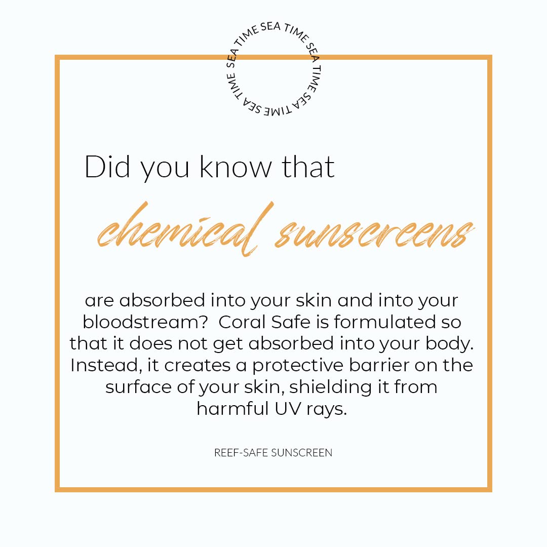 Reef Safe Sunscreen SPF 30 Mineral Travel Face Lotion, Hawaii & Mexico Approved, Biodegradable, Zinc, Oxybenzone & Octinoxate Free, Water Resistant, Made in USA with Natural Ingredients by Coral Safe