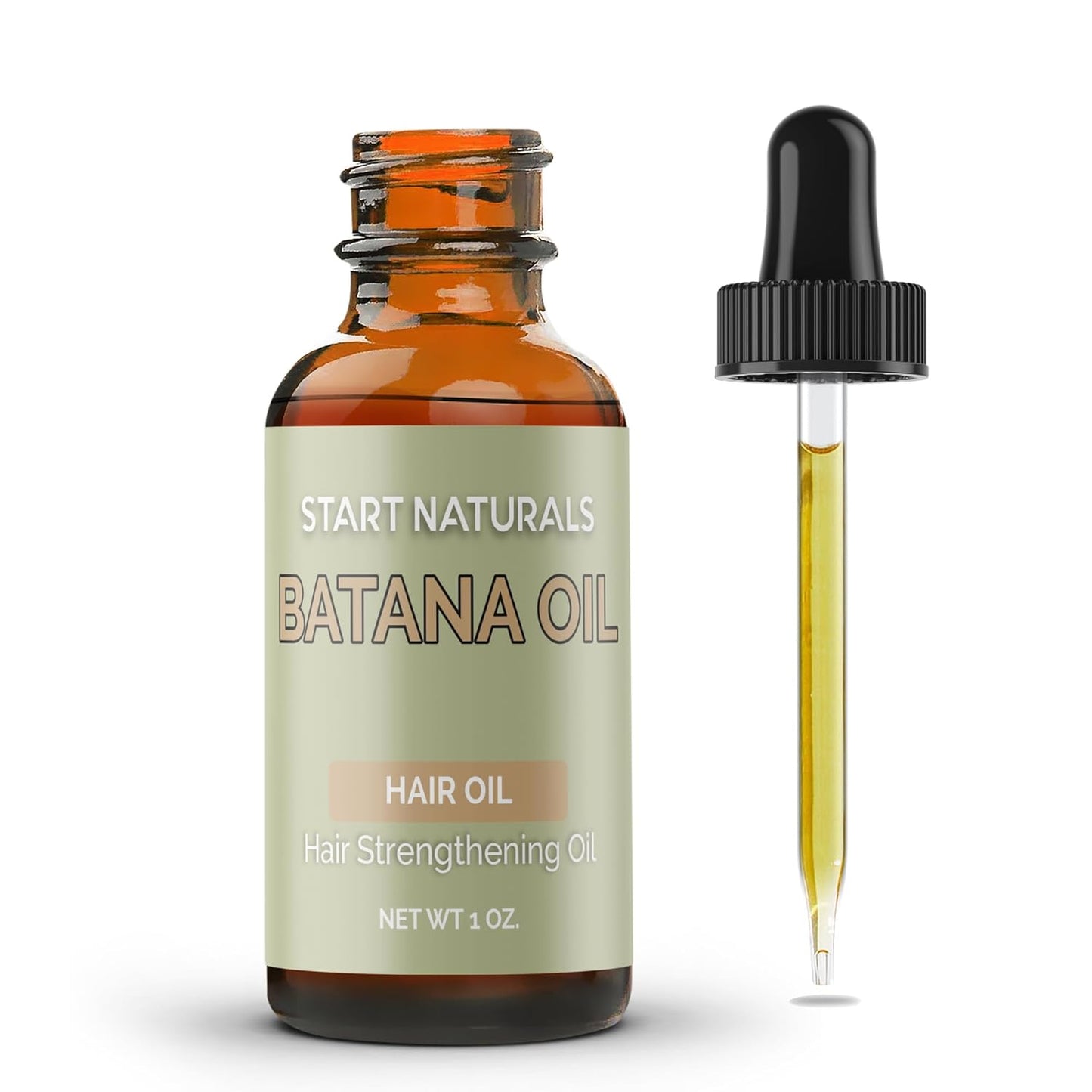 Batana Oil for Hair Strength, 100% Pure & Natural from Honduras, Promotes Hair Wellness for Men & Women