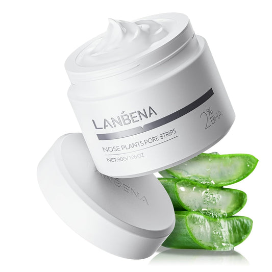 LANBENA Blackhead Remover, Nose Pore Strips for Blackheads, Black Head Remover Mask for Face, Puntos Negros, 30g+60pcs paper