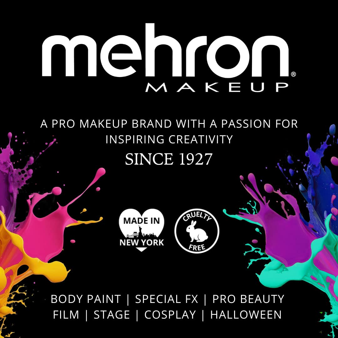 Mehron Makeup Fantasy FX Cream Makeup | Water Based | Halloween | Green Face Paint & Body Paint For Adults 1 fl oz (30ml) (GREEN)