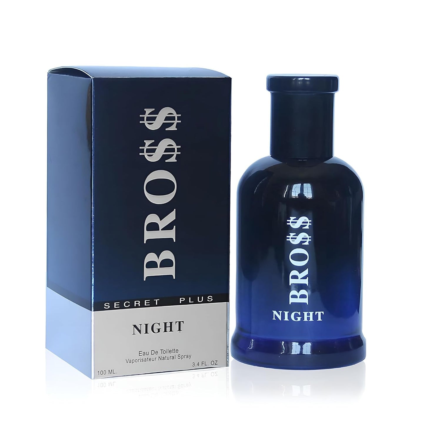 Bross Night Men's Cologne–Timeless & Refined Scent With Citrus, Spices, And Woody Notes – Elegant Long Lasting Fragrance 3.4Fl Oz For Daily Used