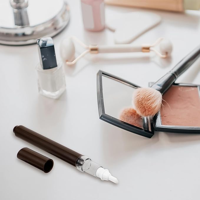 Cuticle Oil Pen Empty Refillable Nail Oil Pen with Brush Tip Cuticle Lip Gloss Containers Nail Oil Cuticle Pen Cosmetic Lip Gloss Container Nail Art Polish Pen Liquid Container 2ml