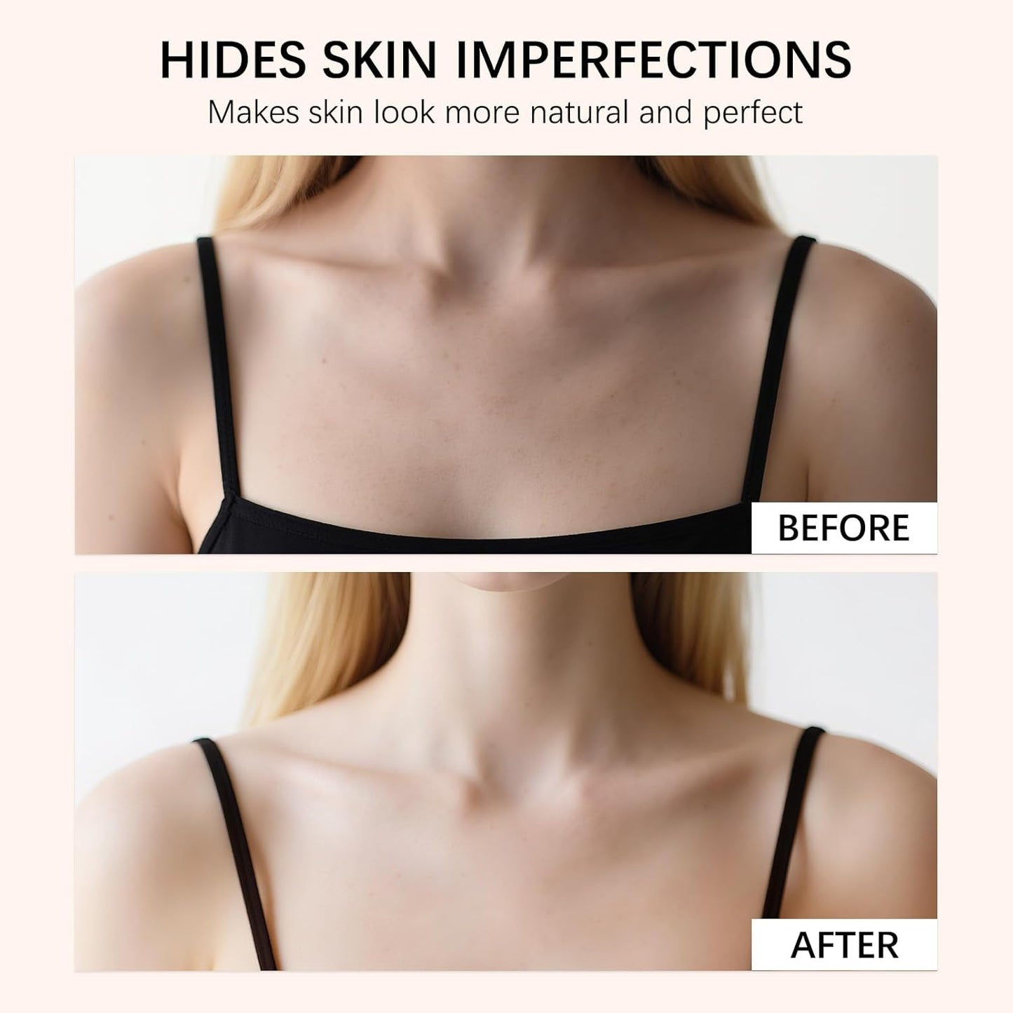 Body Coverage Perfector with Brush - Waterproof Leg & Body Makeup No Transfer, Tattoo & Scar Cover Up Full Coverage, Complexion Perfector for All Skin Tones (Natural Radiance)