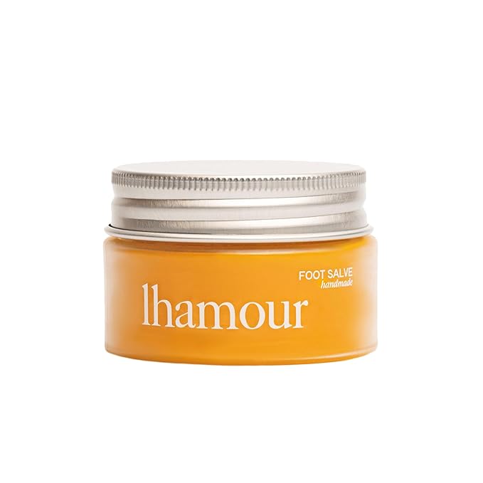 2-in1 Handmade Sea Buckthorn Oil Body Butter (3.53 oz) and Foot Salve for Dry Cracked Feet (1,06 oz)