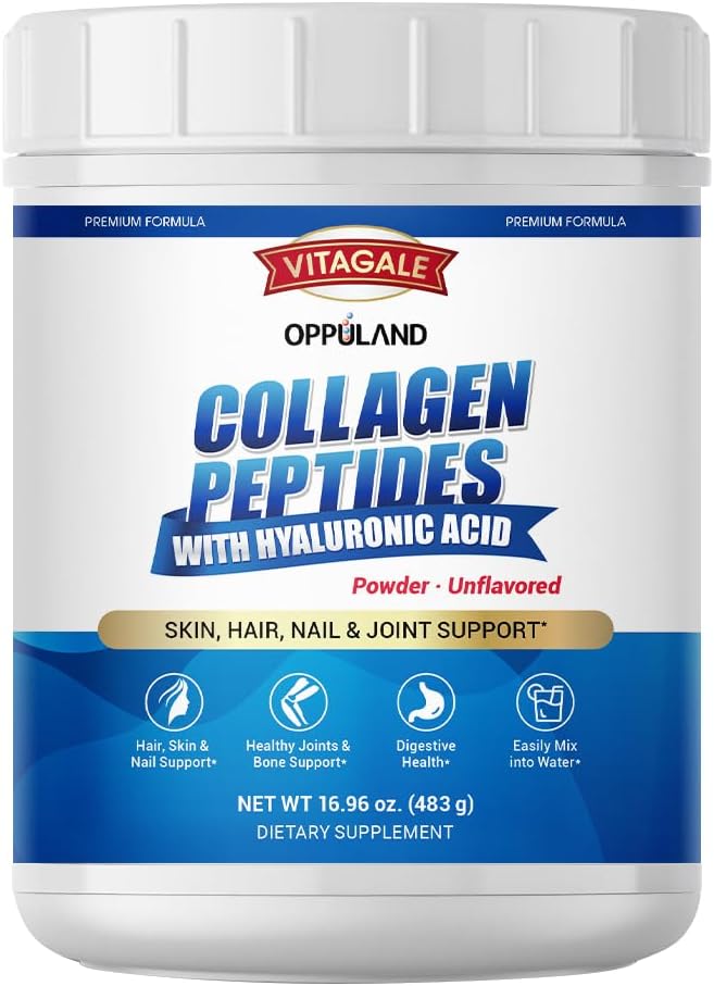 Premium Collagen Peptides - Hydrolyzed Unflavored Powder for Youthful Skin, Strong Nails & Joint Support