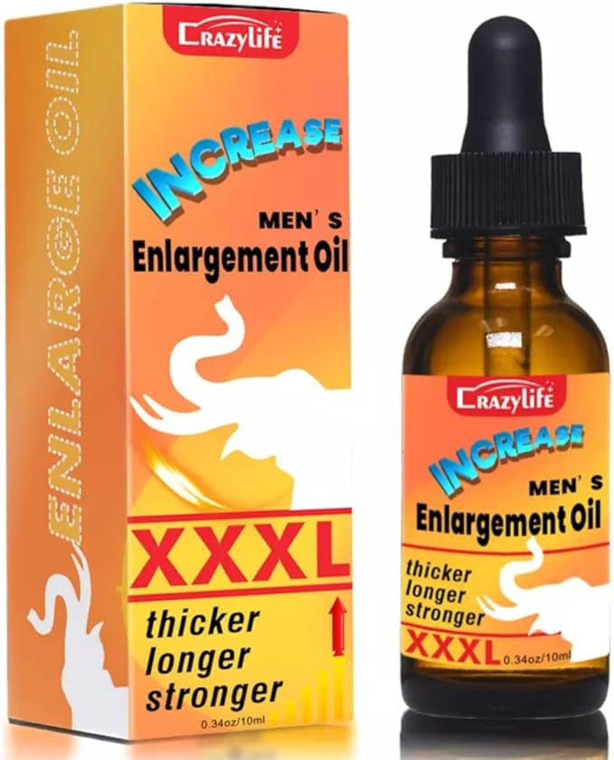 Massage Oil Enlargement Oil Increase Enlarge Gel Thicker Longer Stronger Large Size Enlarger Cream BLSEX for Men (F395-XXXL Oil)
