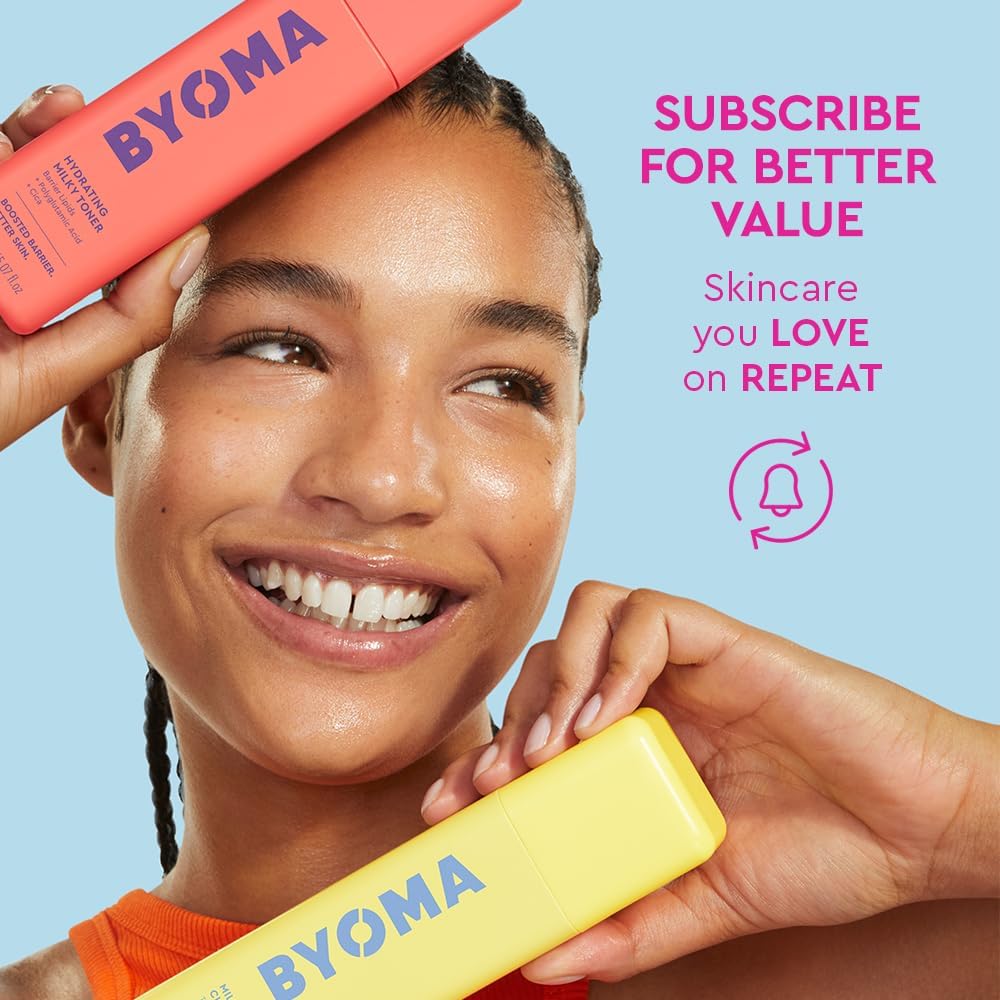 BYOMA Liptide Lip Mask - Lightweight, Overnight Mask - Peptide Lip Treatment with Peptides, Babassu Oil & AHA - Hydrating, Exfoliating Balm - 0.16 oz