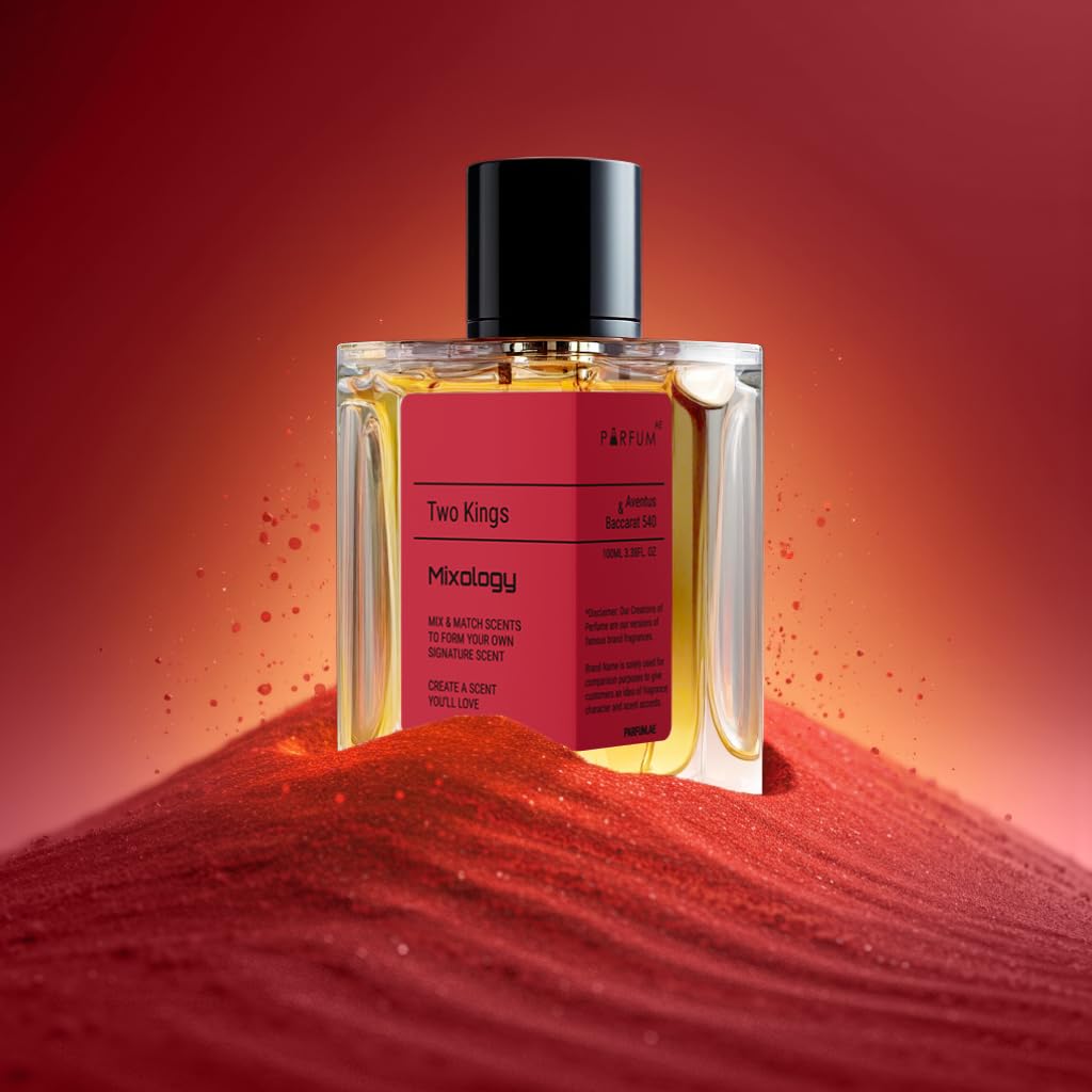Two Kings Mixology Eau de Parfum - Mixture of B.acarat and Aventus, Unisex Perfume 3.4 Fl Oz (100ml)